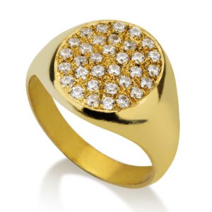 Little finger pinky pave ring - img