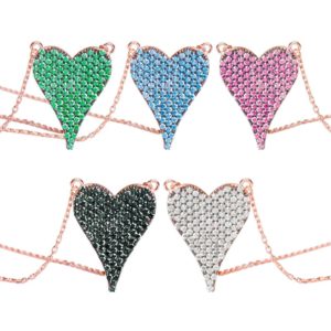 Amore Heart Pave Necklace - img